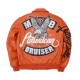 Pelle Pelle American Bruiser Leather Varsity Bomber Jacket