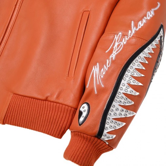 Pelle Pelle American Bruiser Leather Varsity Bomber Jacket