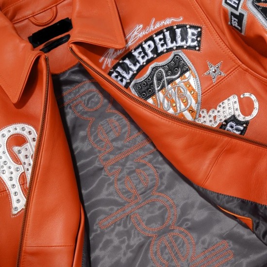 Pelle Pelle American Bruiser Leather Varsity Bomber Jacket