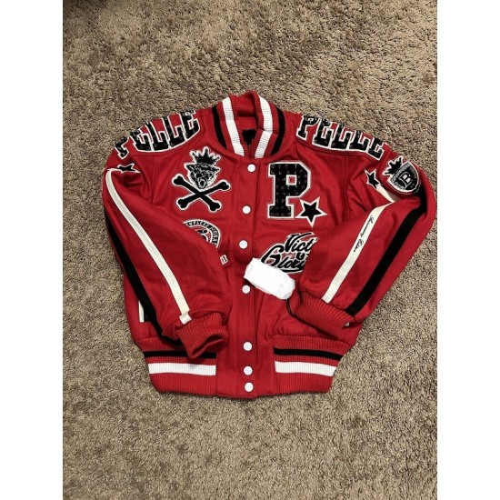 Pelle Pelle Anniversary Edition Varsity Red Jacket