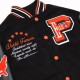 Pelle Pelle Black Biker 1978 Varsity Jacket