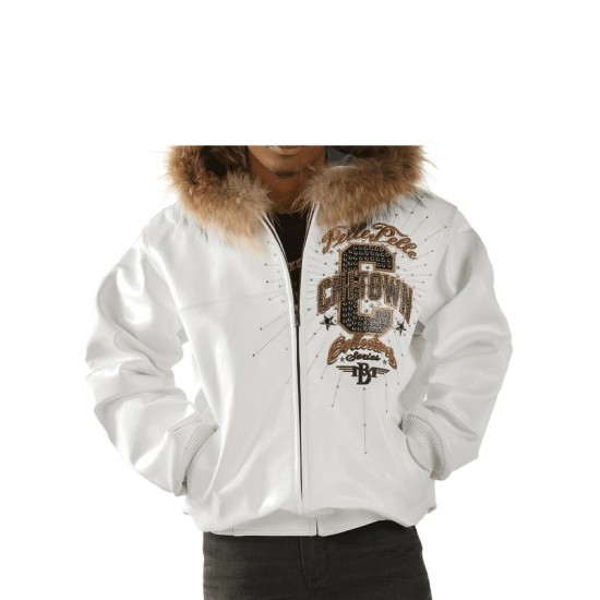 Pelle Pelle Chi Town White Leather Jacket