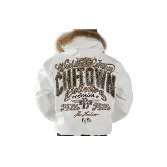 Pelle Pelle Chi Town White Leather Jacket