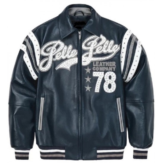 Pelle Pelle Encrusted Varsity Jacket