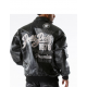 Pelle Pelle European Racer Blacksilver Ghost Mens Leather Jacket