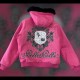 Pelle Pelle Fur Hooded Pink Crest Women Jacket