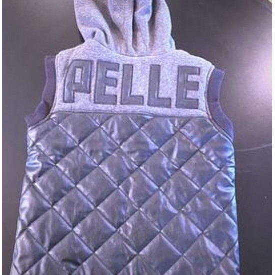 Pelle Pelle Gray Hooded Vest