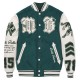 Pelle Pelle Green Biker 1978 Varsity Jacket