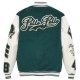 Pelle Pelle Green Biker 1978 Varsity Jacket