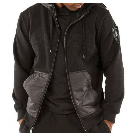 Pelle Pelle Mens 1978 Black Hooded Jacket