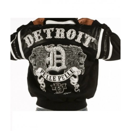 Pelle Pelle Mens Black Detroit City Jacket