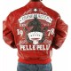 Pelle Pelle Mens Grandmaster Red Plush Jacket