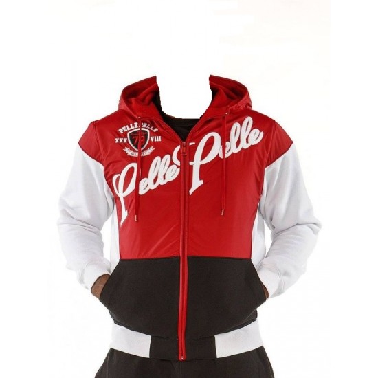 Pelle Pelle Mens Vintage 1978 Red and White Jacket