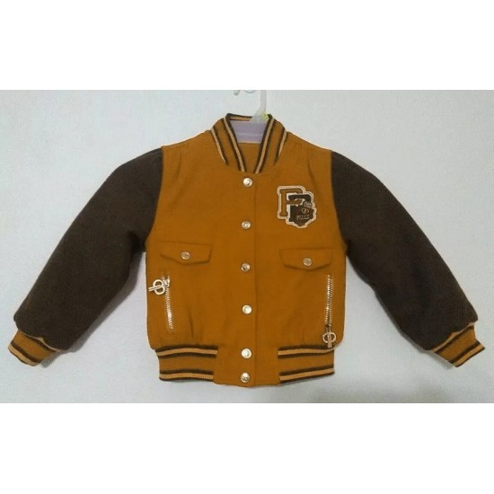 Pelle Pelle Mustard Varsity Jacket