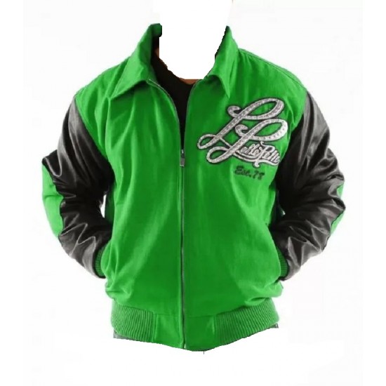 Pelle Pelle Notorious Green Varsity Jacket