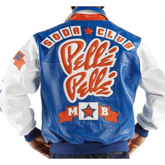 Pelle Pelle Soda Club Blue Leather Jacket