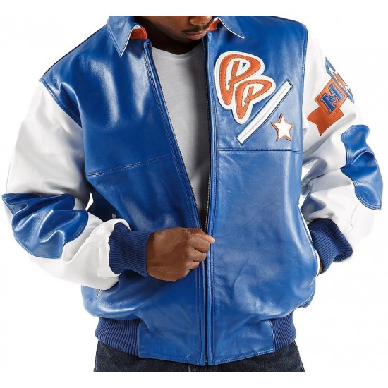 Pelle Pelle Soda Club Blue Leather Jacket