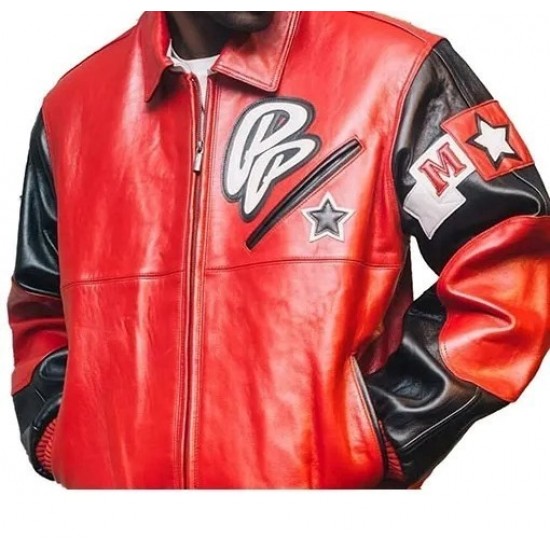 Pelle Pelle Soda Club Red And Black Jacket