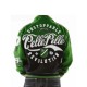 Pelle Pelle Unstoppable Revolution Green Varsity Jacket