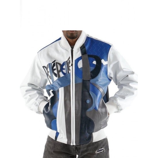 Pelle Pelle White Plush Picasso Jacket