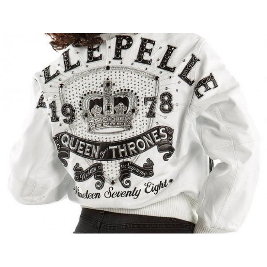 Pelle Pelle Applique Black Plush Jacket