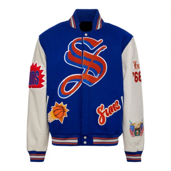 Phoenix Suns Blue Varsity Jacket