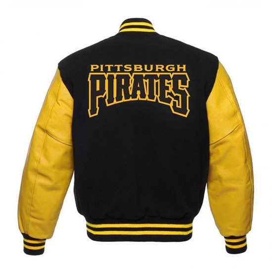 Pittsburgh Pirates Black and Yellow Varsity Jacket