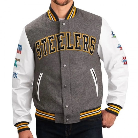 Pittsburgh Steelers Challenger Varsity Jacket