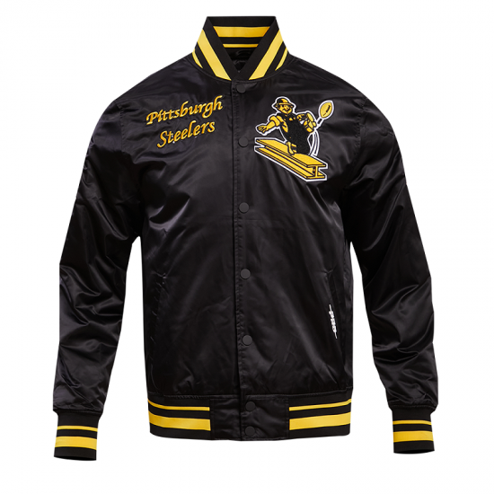 Pittsburgh Steelers Retro Classic Rib Satin Jacket