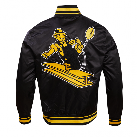 Pittsburgh Steelers Retro Classic Rib Satin Jacket