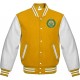 Pot Leaf Weed Cannabis Rastafarian High Times Yellow Varsity Jacket