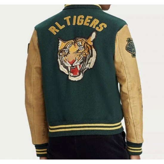 RL Tigers Polo Ralph Lauren RRL Rugby Letterman Jacket