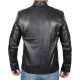 Real Lambskin Motorcycle Style Men's Leather Jacket