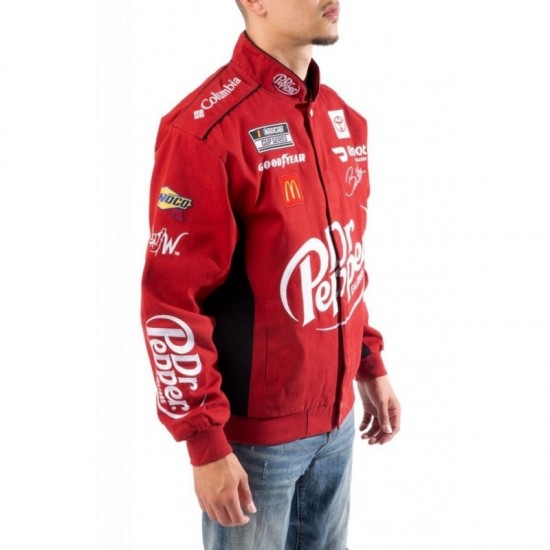 Red Cotton Dr. Pepper Racing Jacket