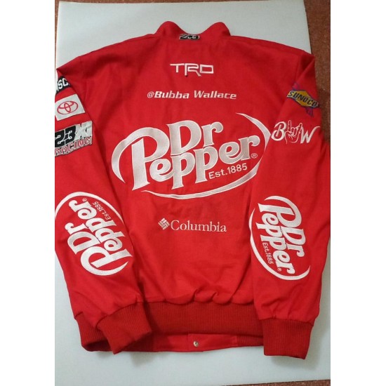 Red Cotton Dr. Pepper Racing Jacket