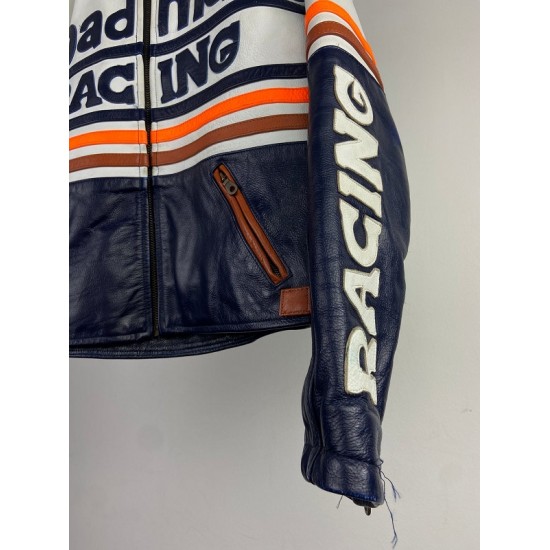 Roadmans 90s Leather Motorbike Jacket