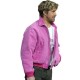 Ryan Gosling Pink Bomber Wool Jacket