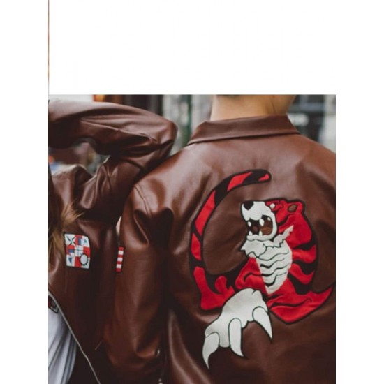 Shenmue Ryo Hazuki Logo Leather Jacket