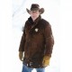 Sheriff Walt Robert Taylor Real Suede Leather Coat