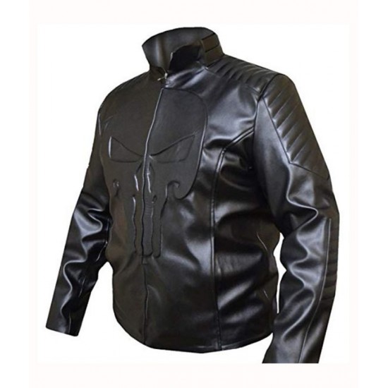 Skull The Punisher Jon Bernthal Leather Jacket