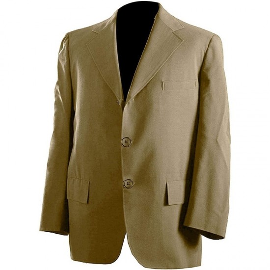 Slim Fit Blazer Formal Sports Golf Regular Coat Green Cotton Jacket