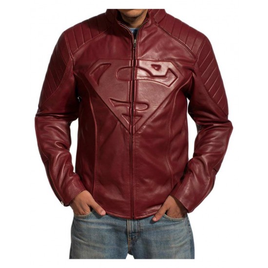 Smallville TV Series Superman Red Leather Jacket