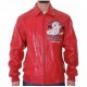 Soda Club Pelle Pelle Red Leather Jacket