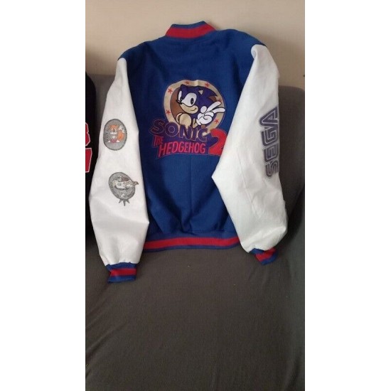 Sonic The Hedgehog Varsity Letterman Jacket