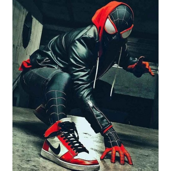 SpiderMan Miles Morales Black Jacket