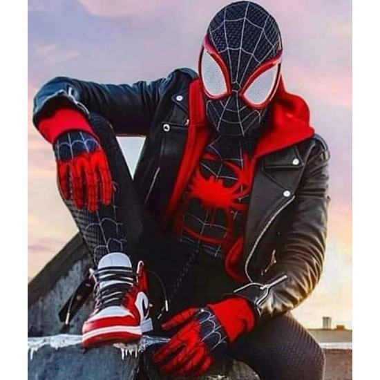 SpiderMan Miles Morales Black Jacket