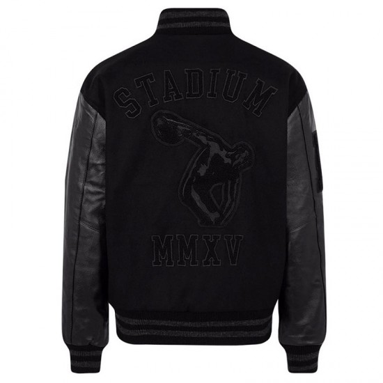 Stadium MMXV Letterman Black Jacket