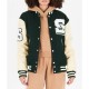 Stadium MMXV Letterman Green Jacket