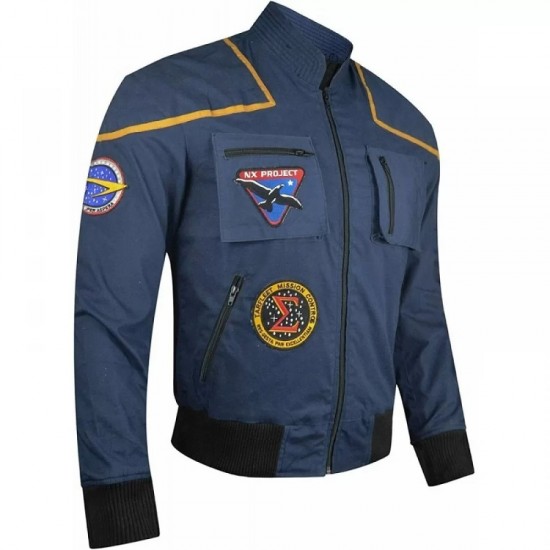 Star Pilot Uniform Cotton Jacket,Jonathan Trek Archer Space Suit Jacket