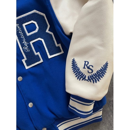 Statement Peice Blue Varsity Jacket